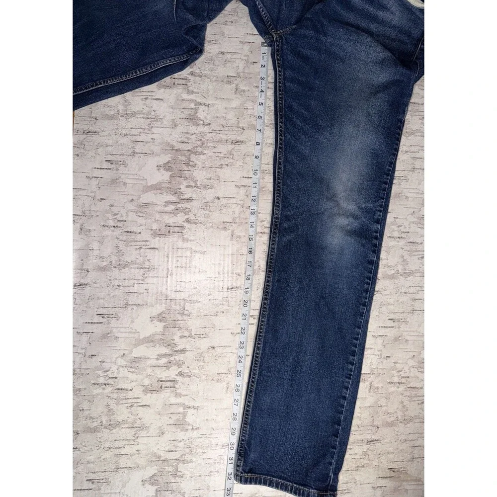 Levis 505 Mens Size 36x34 (msrs 36x32.5) Relaxed Straight Stretch Jeans